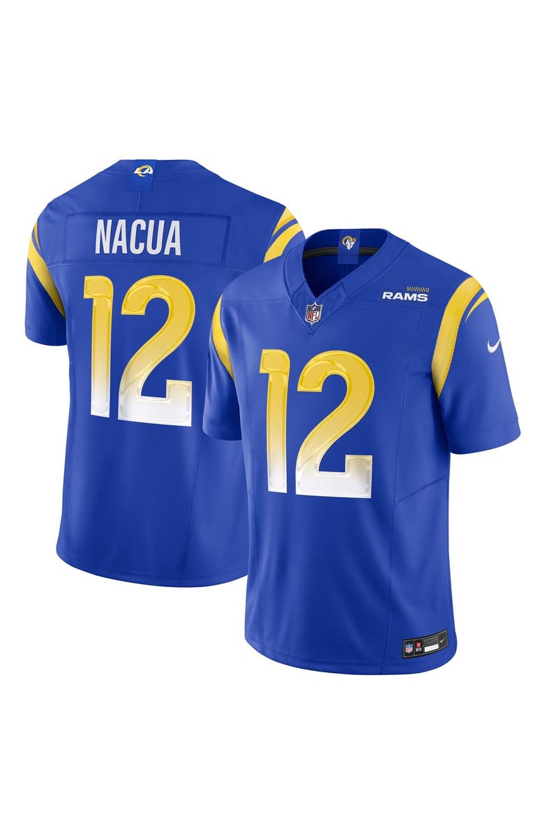 Nike Men's Nike Puka Nacua Royal Los Angeles Rams Vapor F.U.S.E. Limited Player Jersey, Main, color, Royal