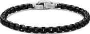 David Yurman Men's Box Chain Bracelet in Darkened Stainless Steel, 5mm