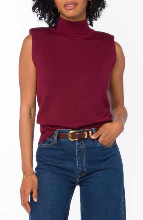 Camari Mock Neck Sleeveless Sweater