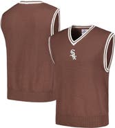 PLEASURES Men's PLEASURES  Brown Chicago White Sox Knit V-Neck Pullover Sweater Vest