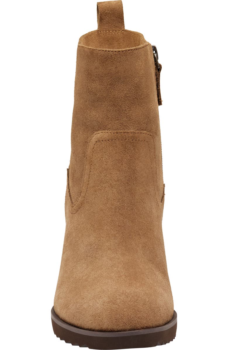 Johnston & Murphy Izzie Waterproof Platform Bootie, Alternate, color, Whiskey Waterproof Suede