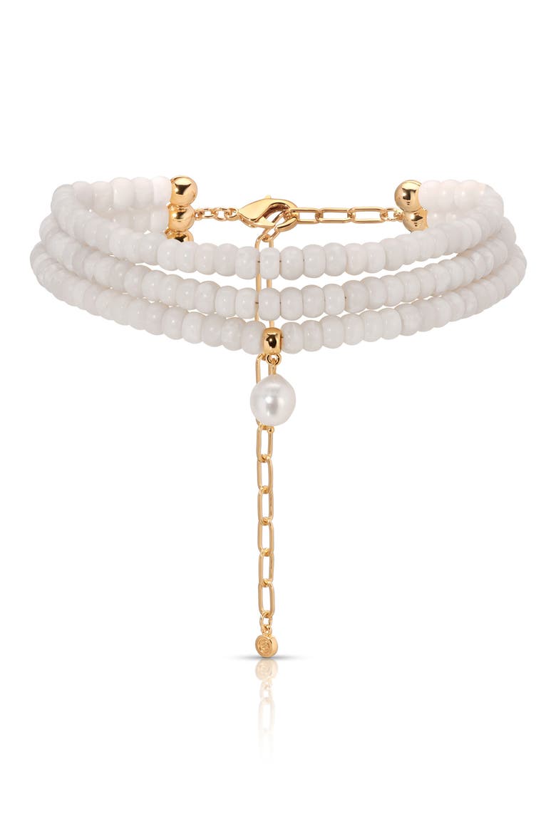 Marina Layers Beaded Necklace, Alternate, color, BONE