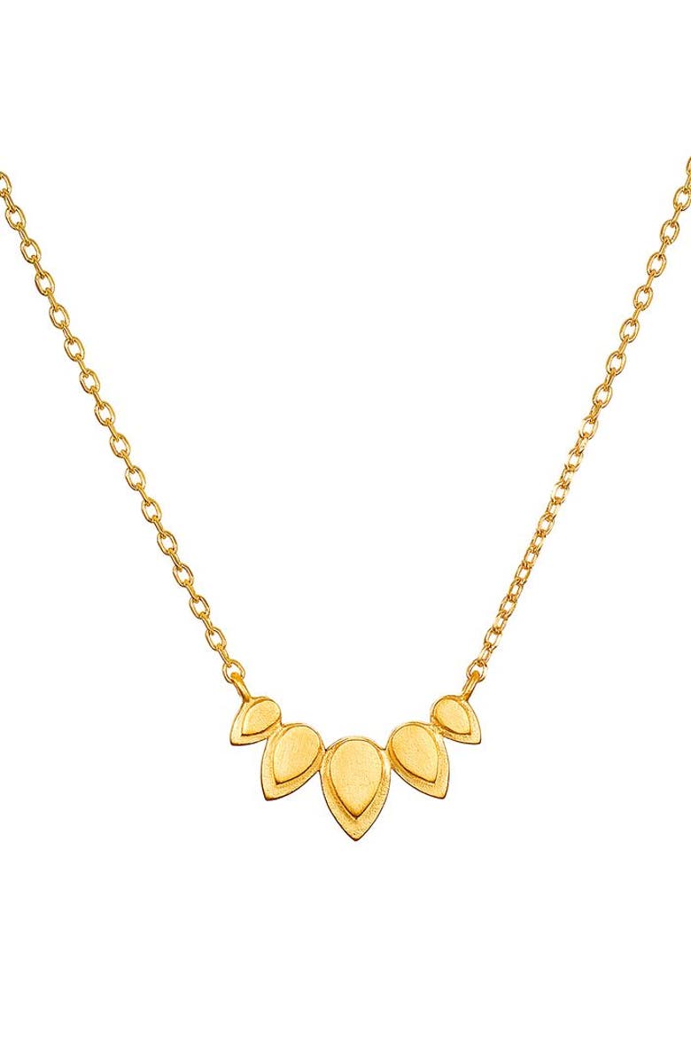 Satya Jewelry Beauty of Transformation Lotus Petal Necklace, Main, color,