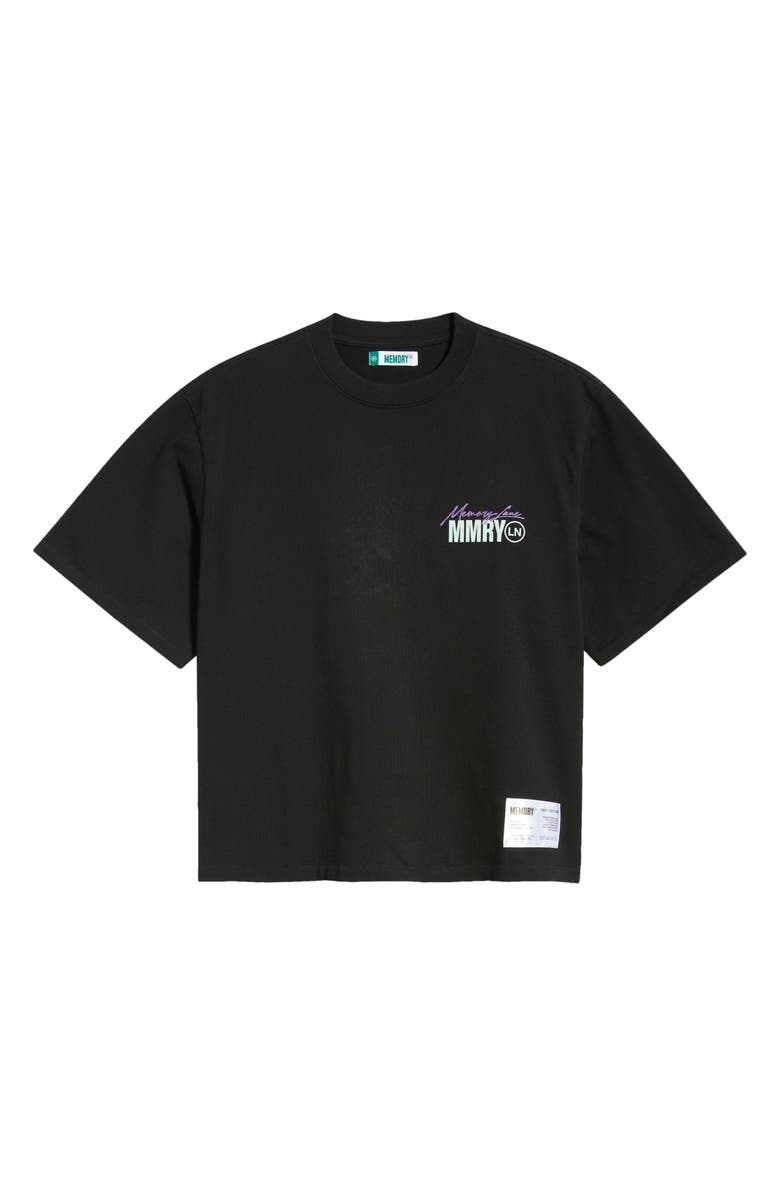 MEMORY LANE Oversize Maison Crop Graphic T-Shirt, Alternate, color, Black