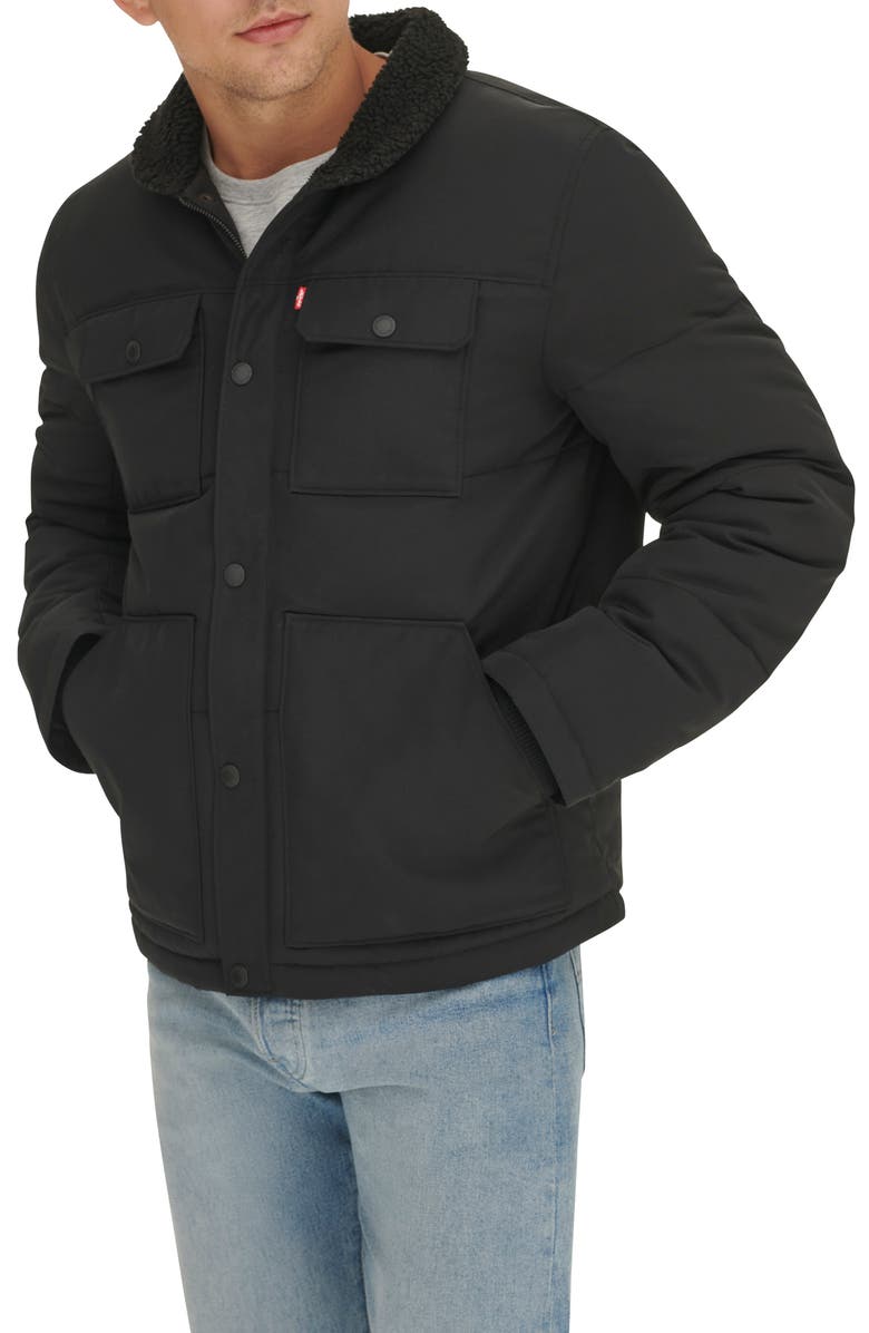 Levi's Woodsman High Pile Fleece Puffer Jacket, Alternate, color,