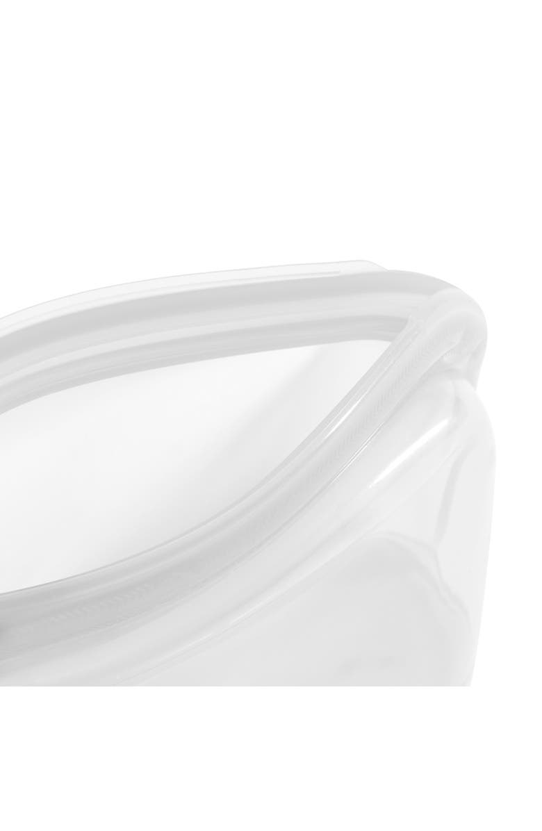 CUISIPRO Pack-It Silicone Reusable Stand Up Storage Bag, 1000ml/34 oz, Alternate, color, Clear