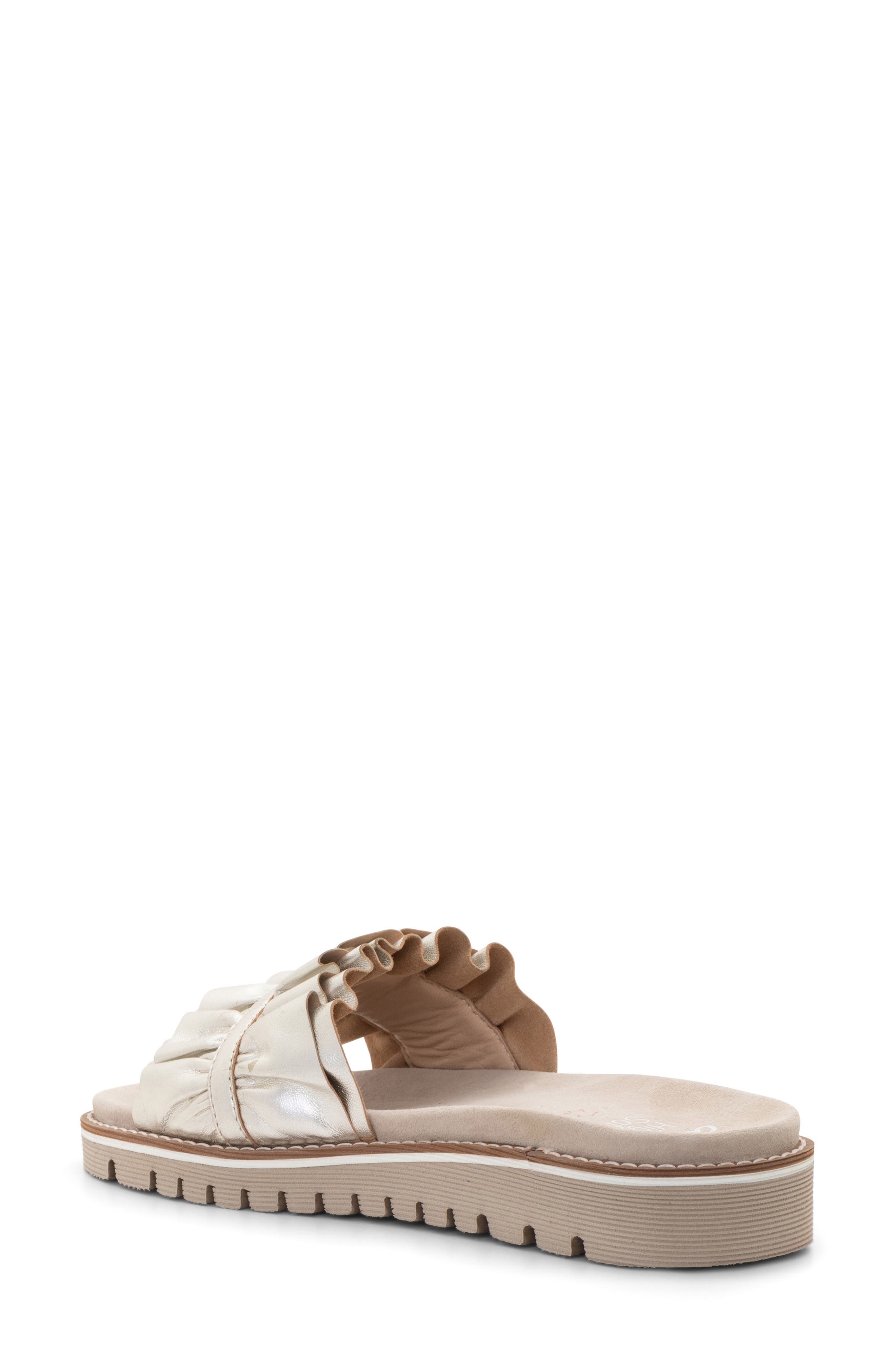 Keyes Slide Sandal, Alternate, color, PLATINUM
