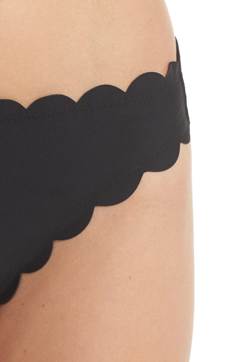 Chelsea28 Scallop Hipster Bikini Bottoms, Alternate, color,