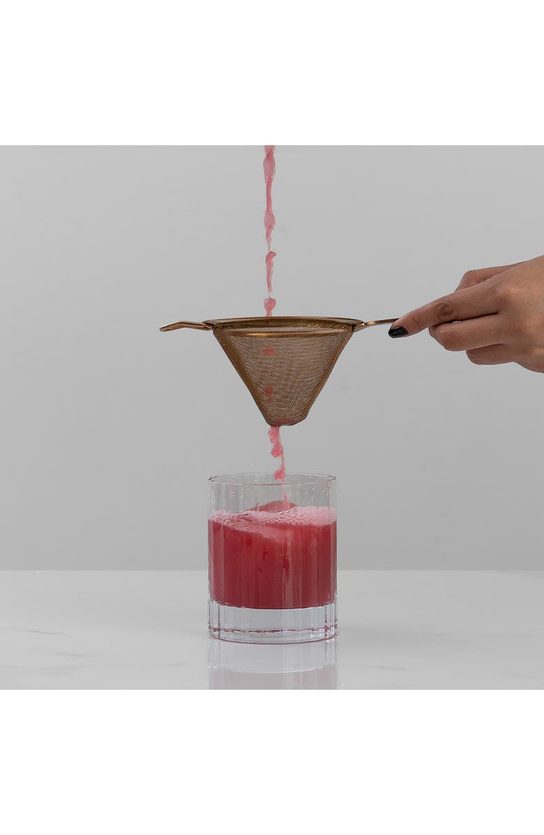 A Bar Above Antique Copper Fine Mesh Strainer, Alternate, color, Antique Copper