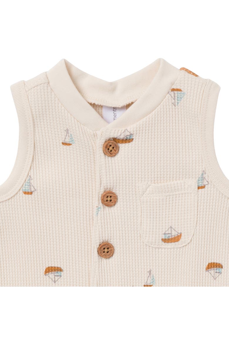 Sleeveless Short Romper, Alternate, color, Sailboat