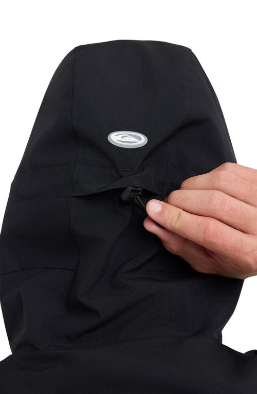 Quiksilver High Altitude Waterproof Snow Jacket In Black