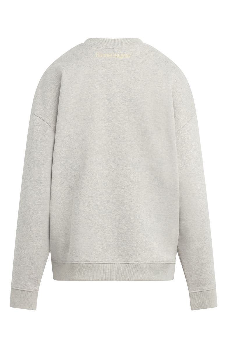 Favorite Daughter Sports Mom Cotton Blend Graphic Sweatshirt, Alternate, color, Heather Grey