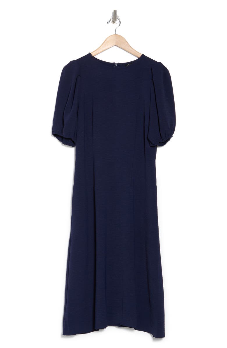 Connected Apparel Puff Sleeve Midi Dress, Alternate, color,