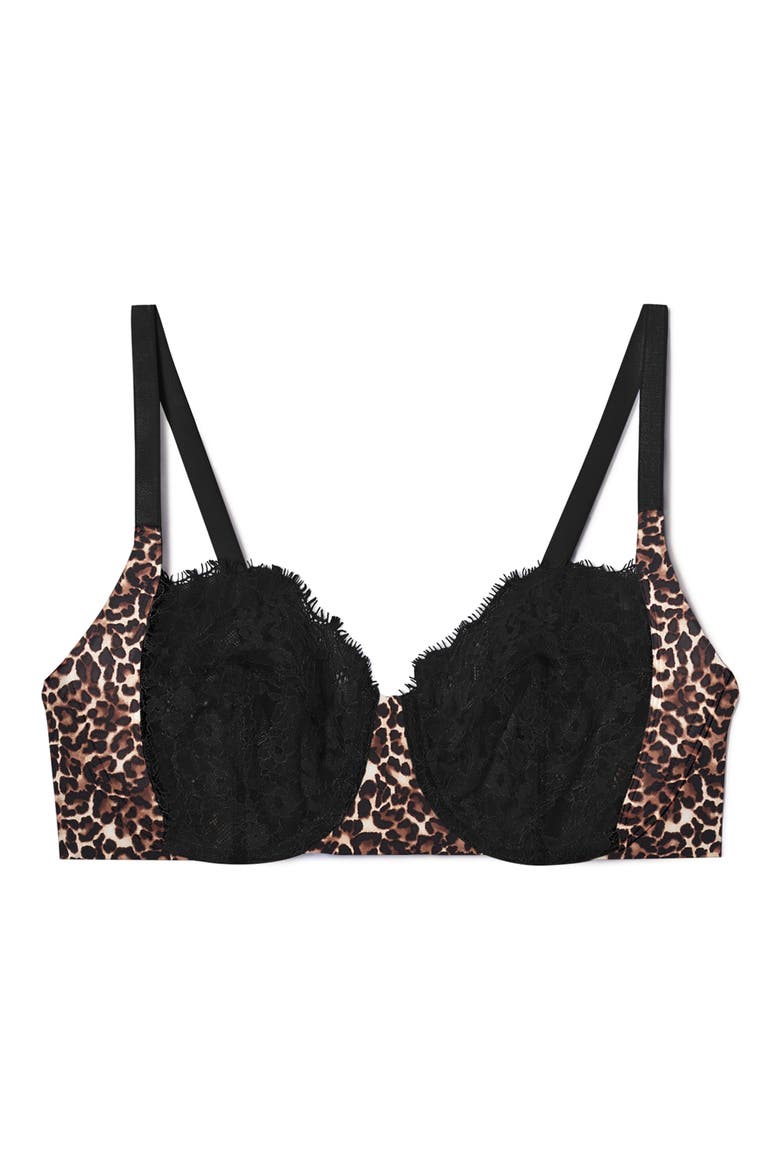 Entice Underwire Full Coverage Bra, Alternate, color, BLACK LEOPARD PRINT