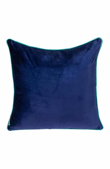 PARKLAND COLLECTION Khole Transitional Blue Throw Pillow