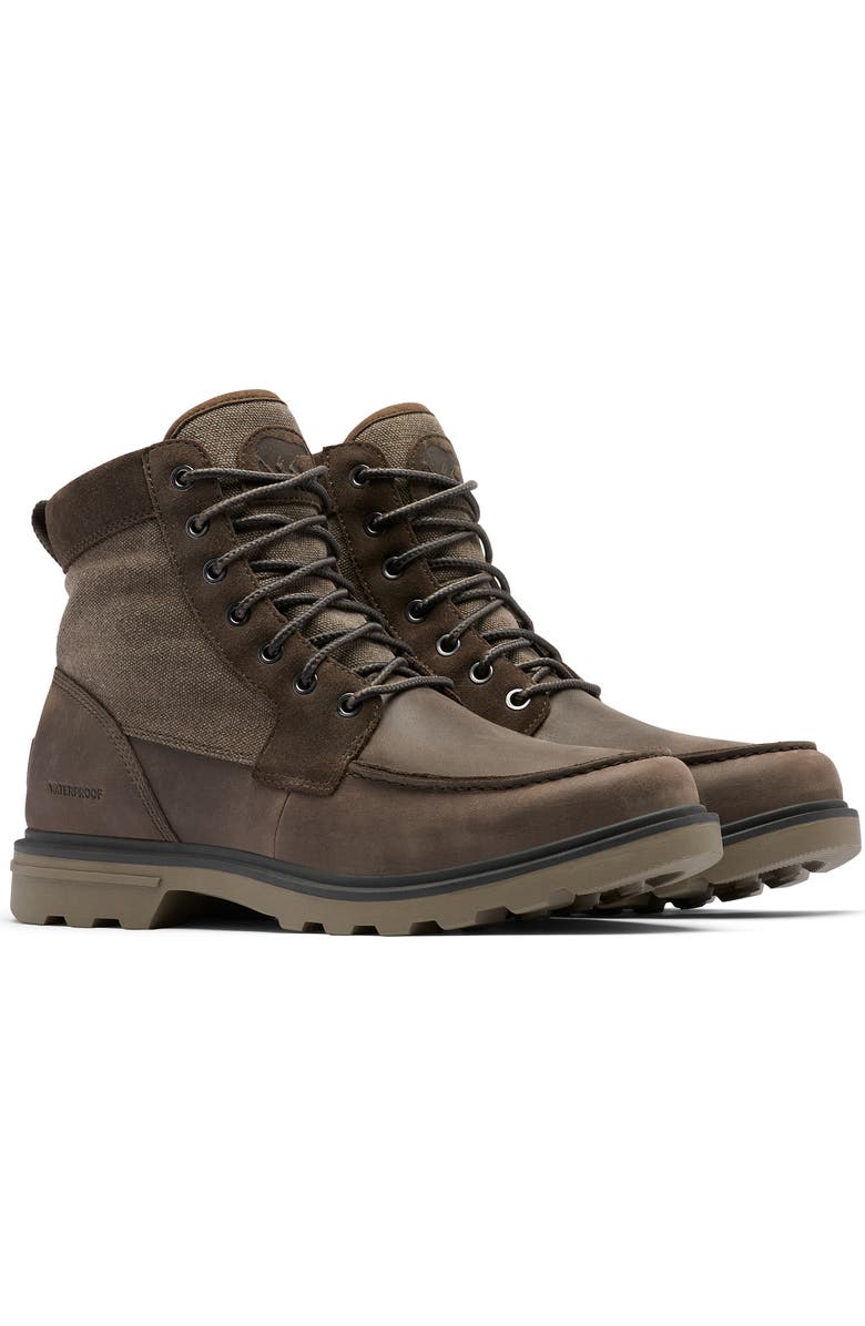 SOREL Carson Moc Waterproof Boot, Main, color, Major/ Wet Sand