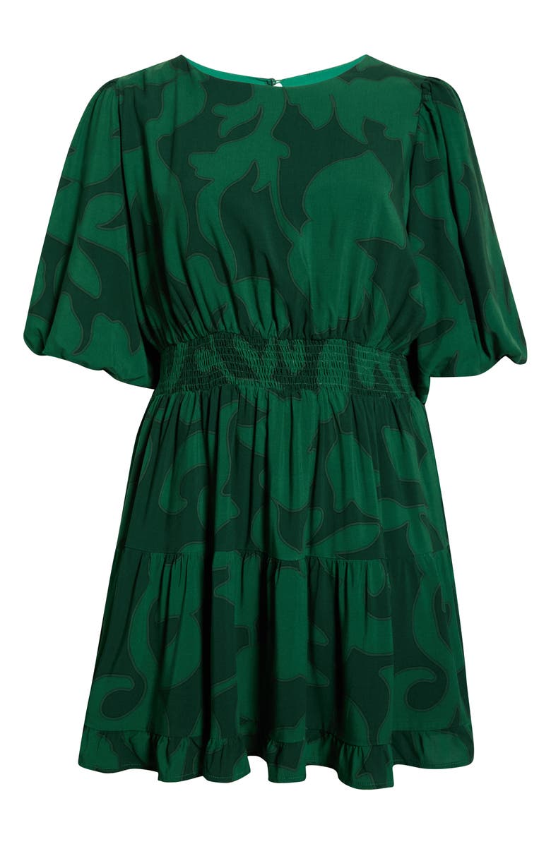SUGARLIPS Benti Printed Dress, Alternate, color, Emerald