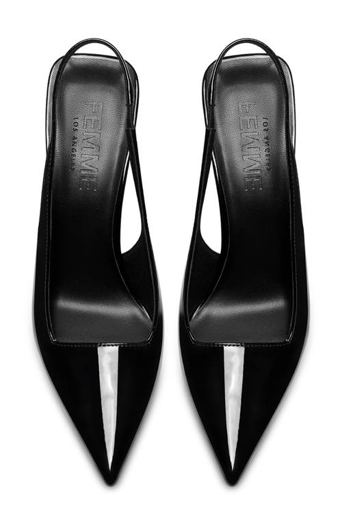 Femme La G63 Slingback Pump In Black