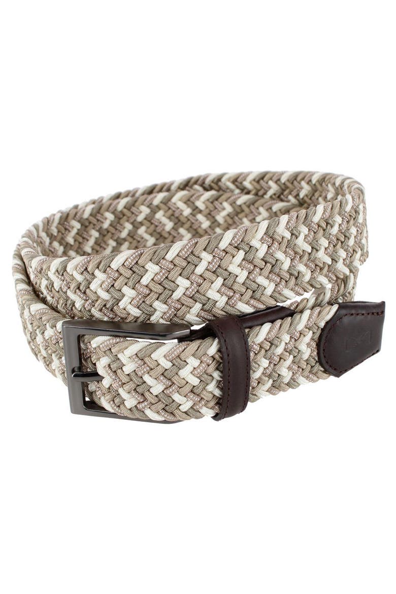 Edward 35mm European Weave Golf Braided Belt, Main, color, Khaki