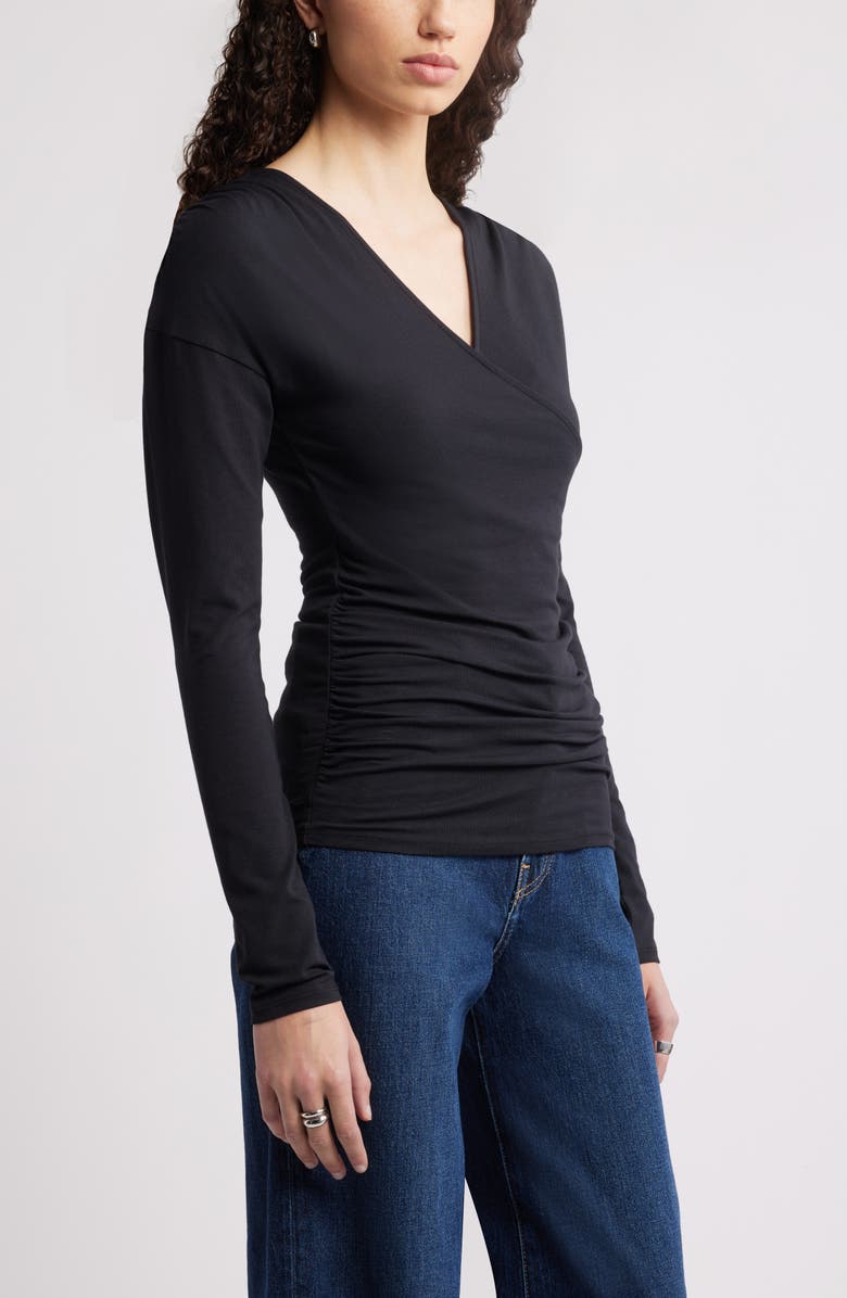 Nordstrom Faux Wrap Top, Alternate, color, 