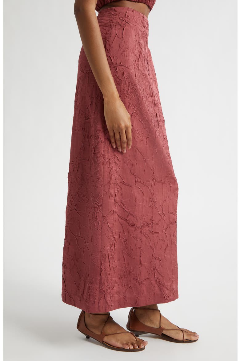 Inez Texture Maxi Skirt, Alternate, color, FIG