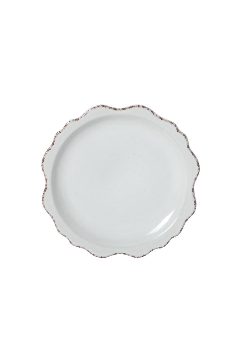 Kennon Road 12-Piece Scalloped Stoneware Dinnerware Set, Alternate, color, White