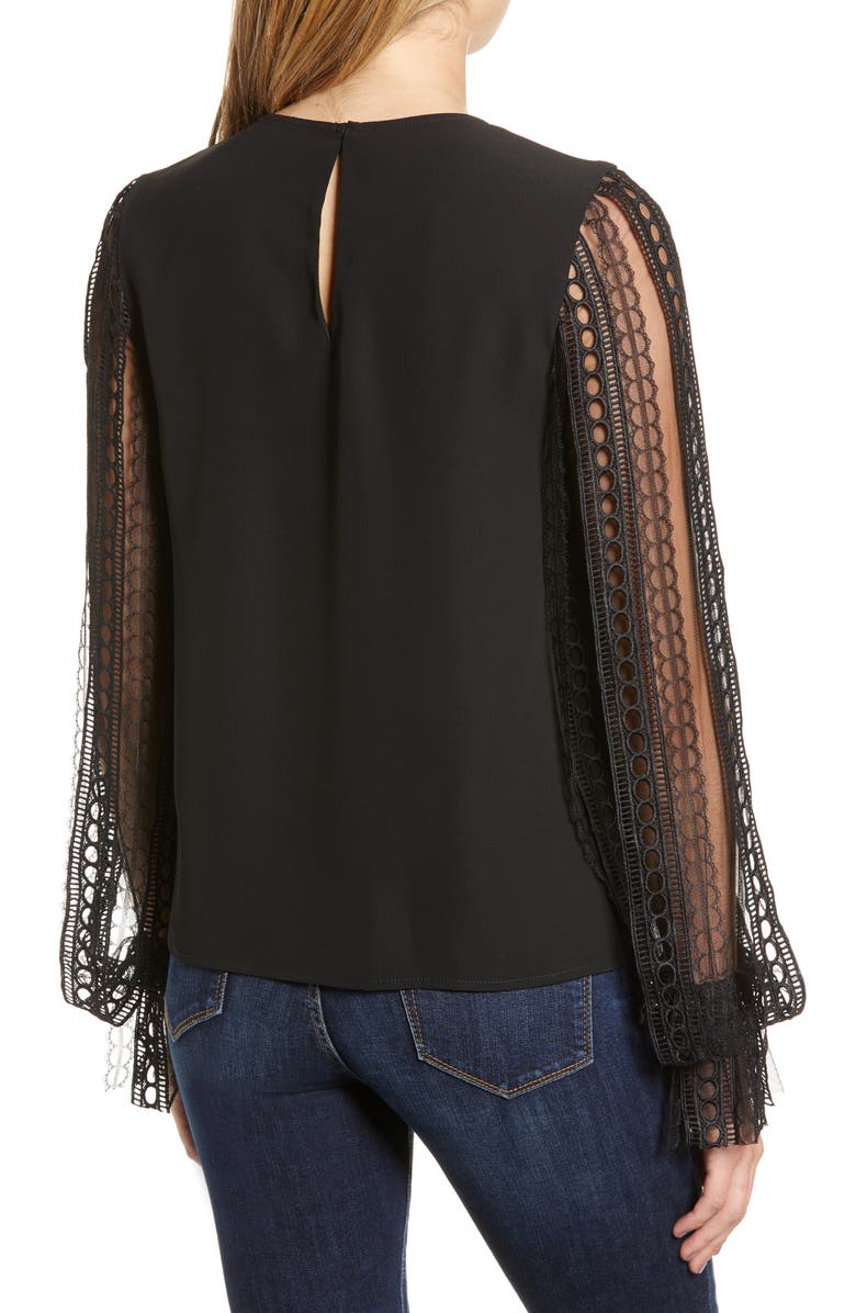 Endless Rose Lace Sleeve Blouse, Alternate, color, 