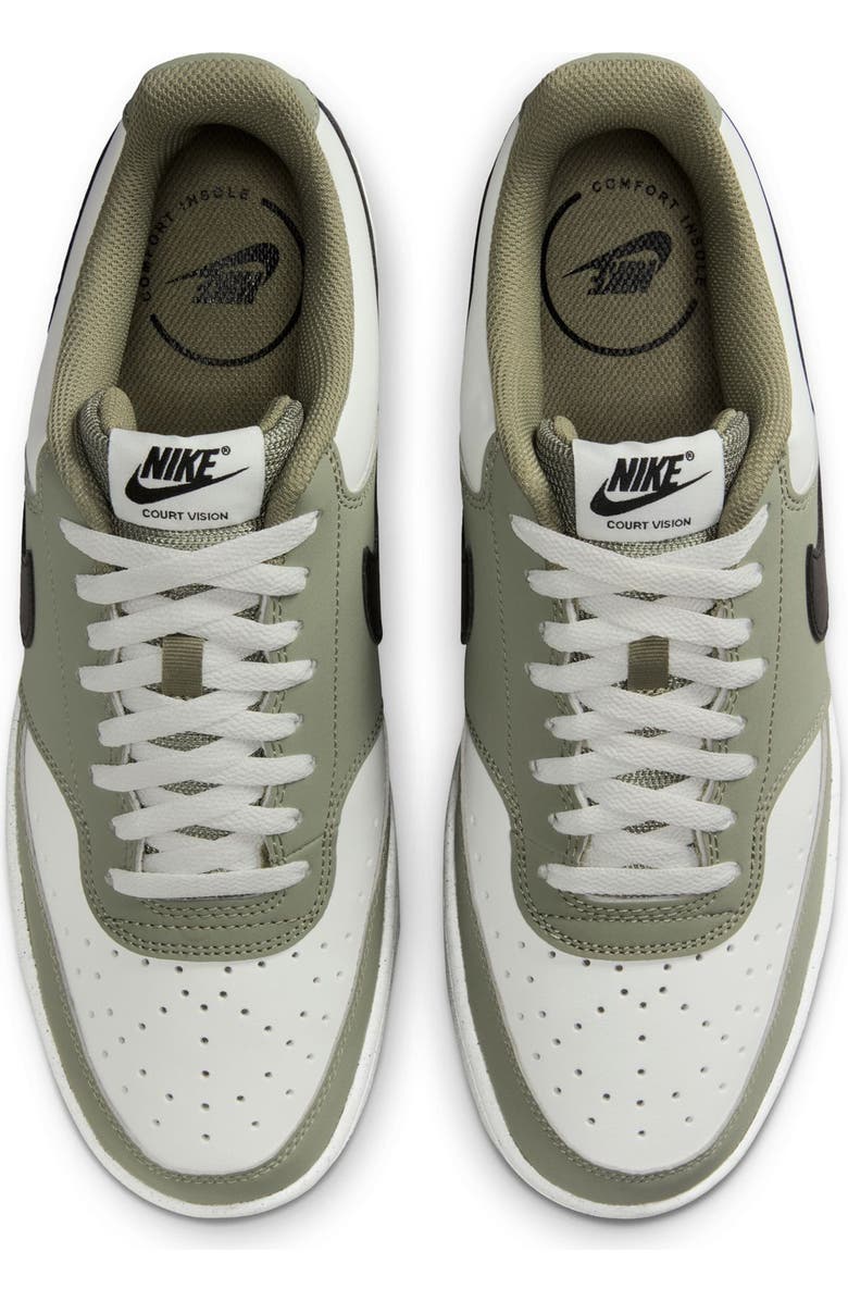 Nike Court Vision Low Sneaker, Alternate, color, Summit White/ Black