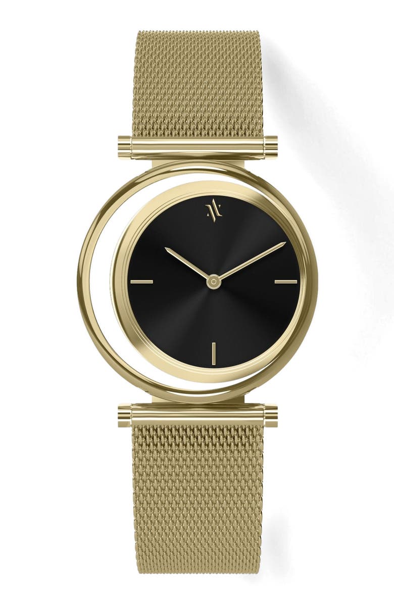 VANNA Eclipse Watch, Main, color, Black Sunray-Gold