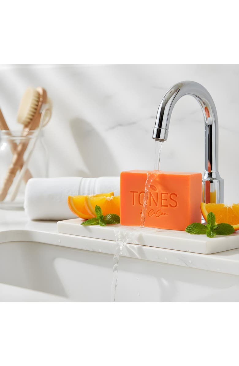 TONES by Cocoa Skin Lightening Kojic Soap + Irish Sea Moss Cleansing Bar, Alternate, color, Orange