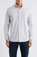 Peter Millar Shadow Check Performance Poplin Button-Down Shirt