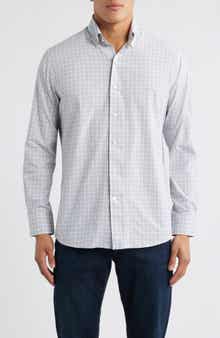 Peter Millar Shadow Check Performance Poplin Button-Down Shirt