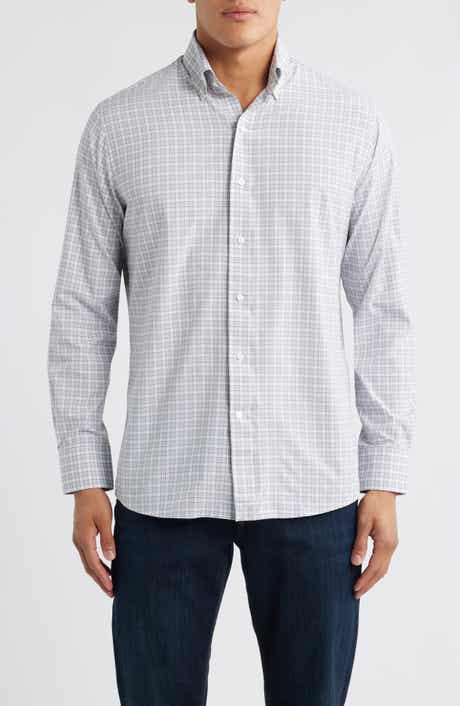 Peter Millar Shadow Check Performance Poplin Button-Down Shirt