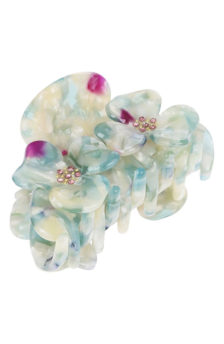 L. Erickson Melinda Flower Claw Clip, Main, color, 