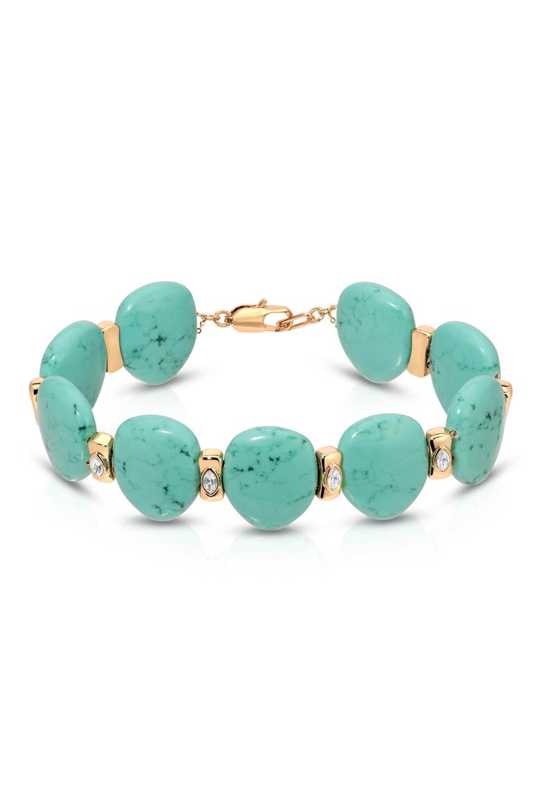 Reconstituted Turquoise Solstice Choker Necklace, Main, color, TURQUOISE