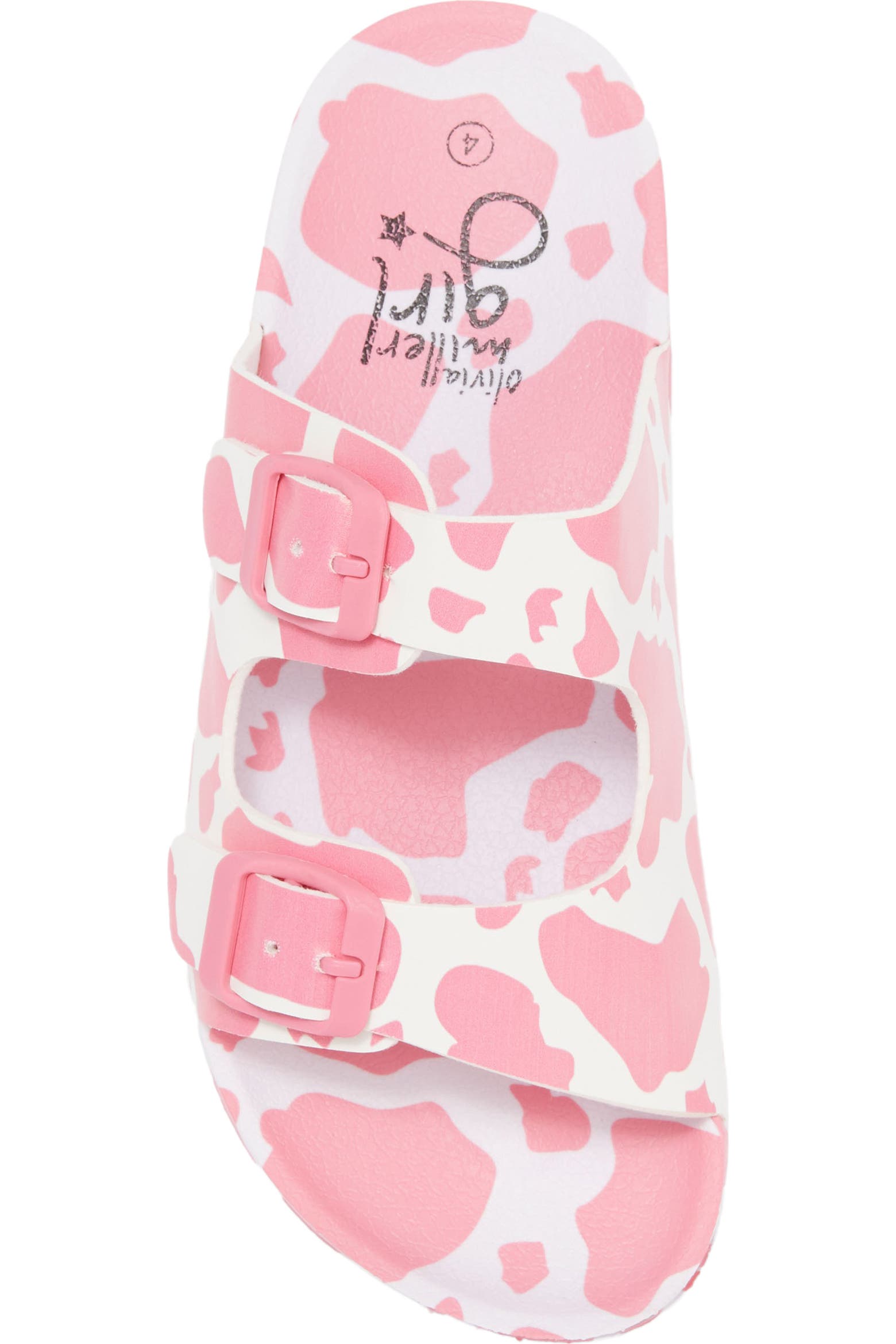 Cow Hide Rug Small OLIVIA MILLER Cow Print Double Band Slide Sandal | Nordstromrack