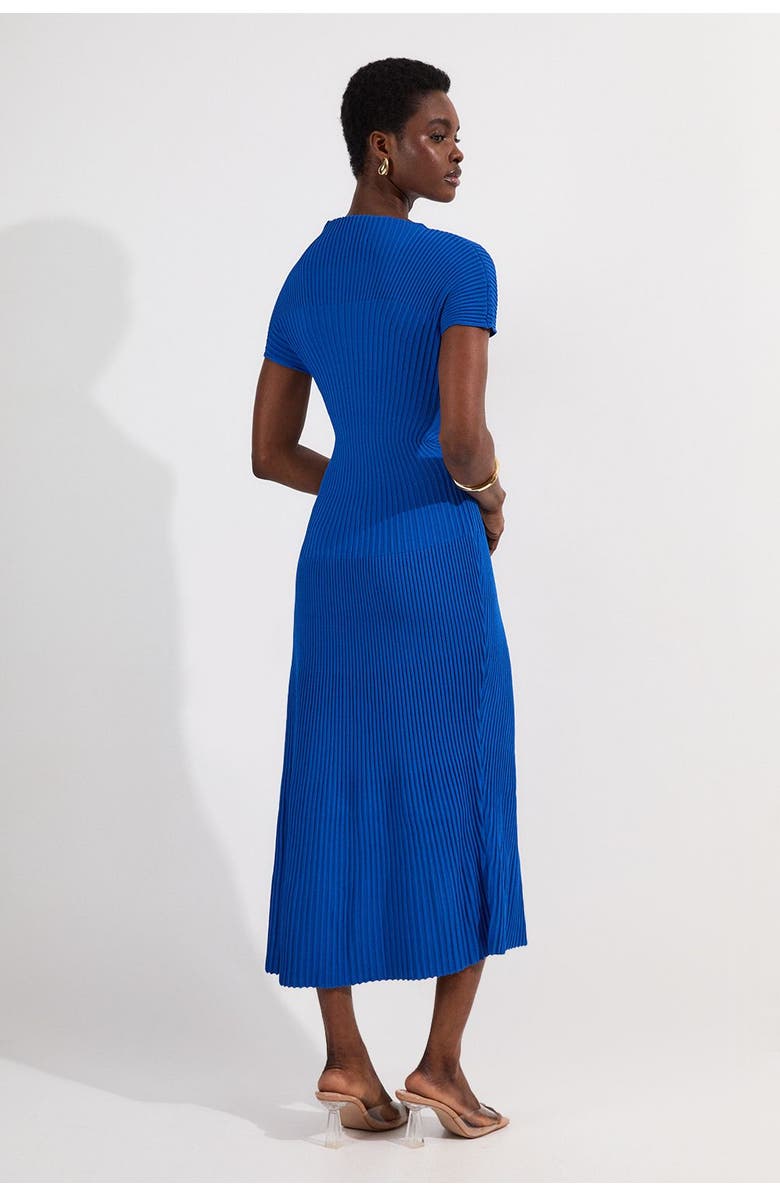 Karen Millen Stitch Detail Knit Midi Dress, Alternate, color, Cobalt