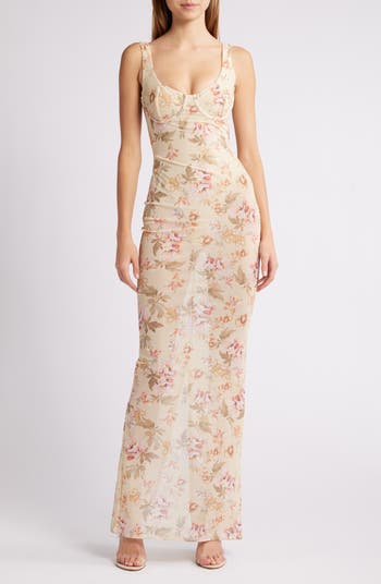 Hallie Corset Mesh Halter Top