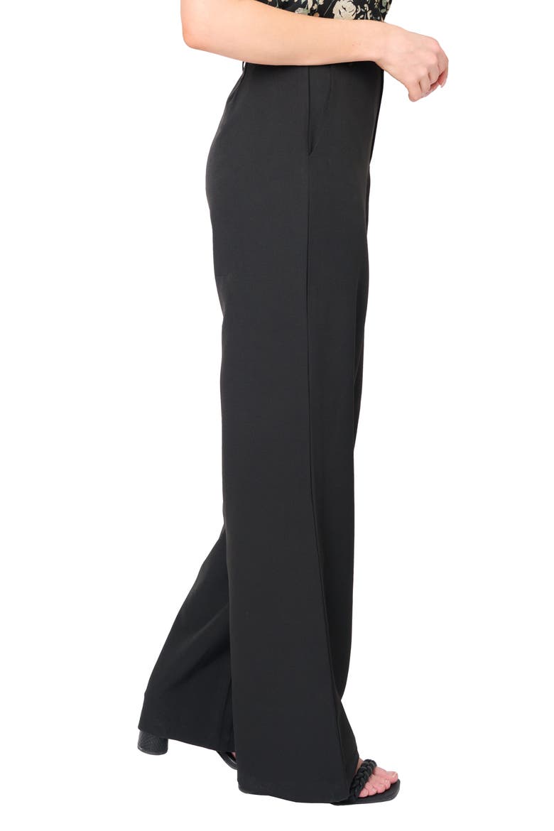 Lindsey High Waist Stretch Twill Stovepipe Pants, Alternate, color, BLACK