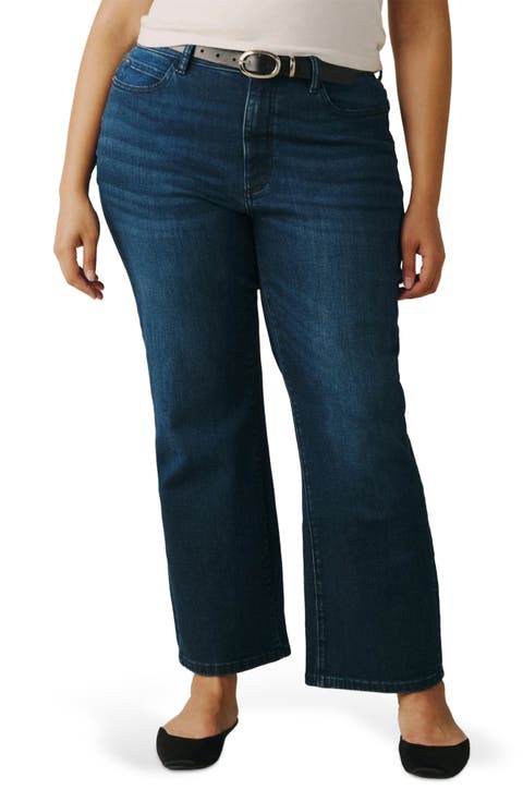 Vancouver Mid Rise Straight Leg Jeans