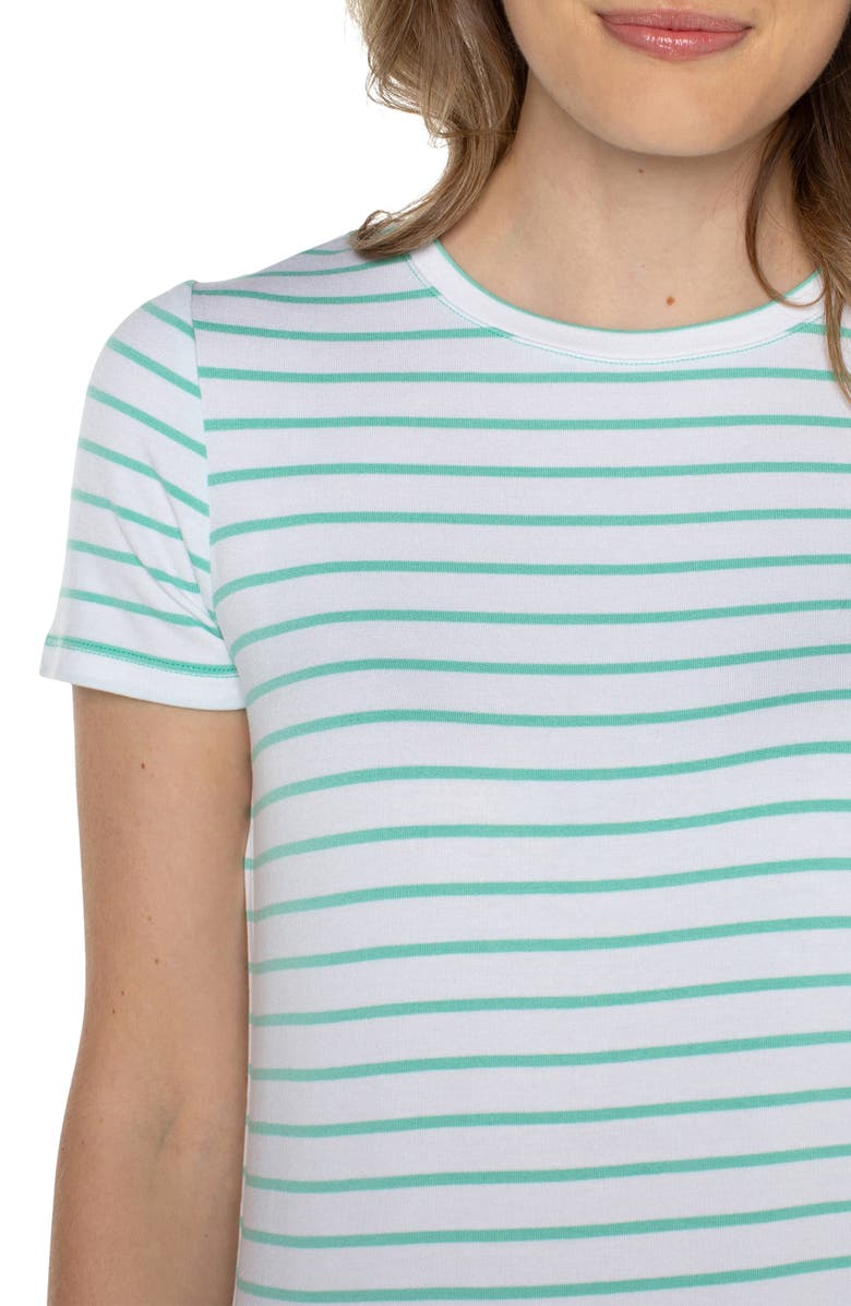 Liverpool Stripe French Terry T-Shirt, Alternate, color, Wht W Mint Strp