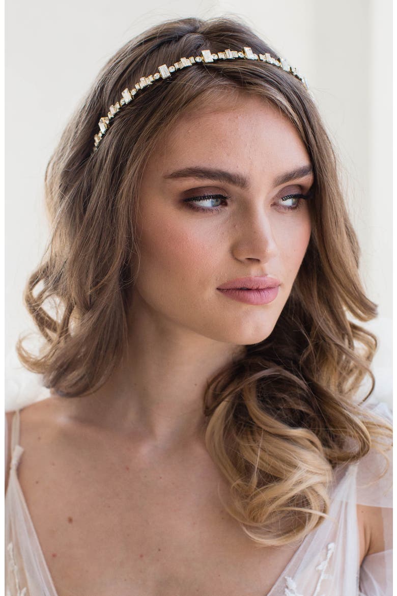 Magnolia Headband (Nordstrom Exclusive), Alternate, color, GOLD