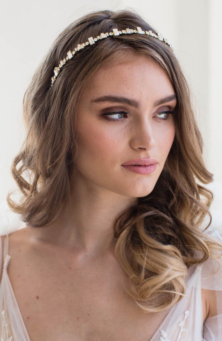 Brides & Hairpins Magnolia Headband, Alternate, color, Gold