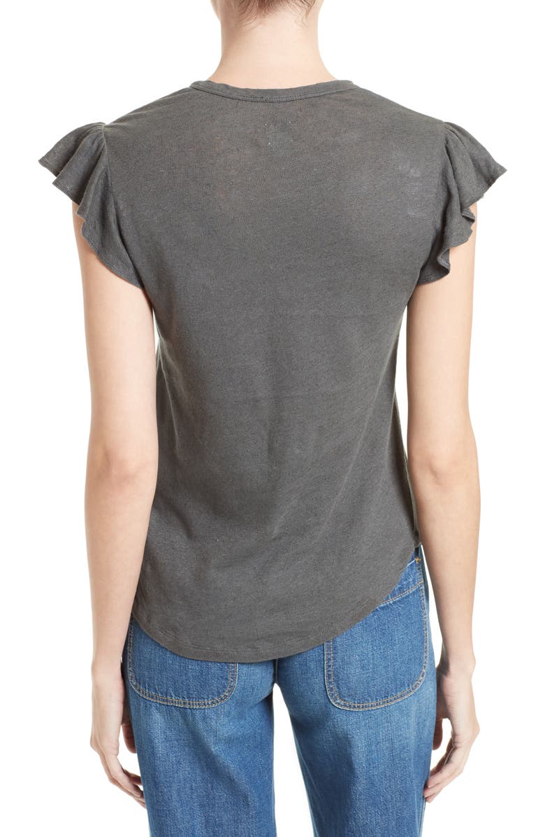 La Vie Rebecca Taylor Washed Texture Jersey Tee, Alternate, color, 