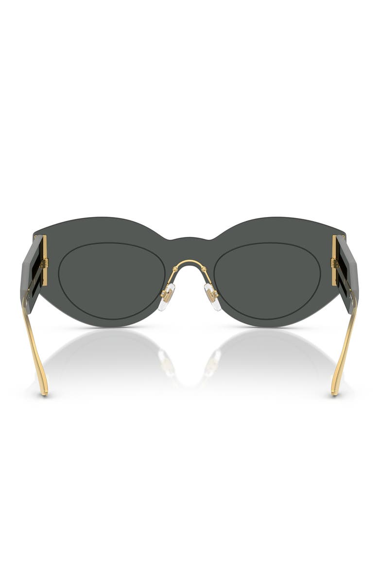 144mm Small Round Rimless Sunglasses, Alternate, color, DARK GREY