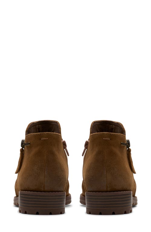 Clarks ® Nissini Top Waterproof Leather Ankle Boot In Brown