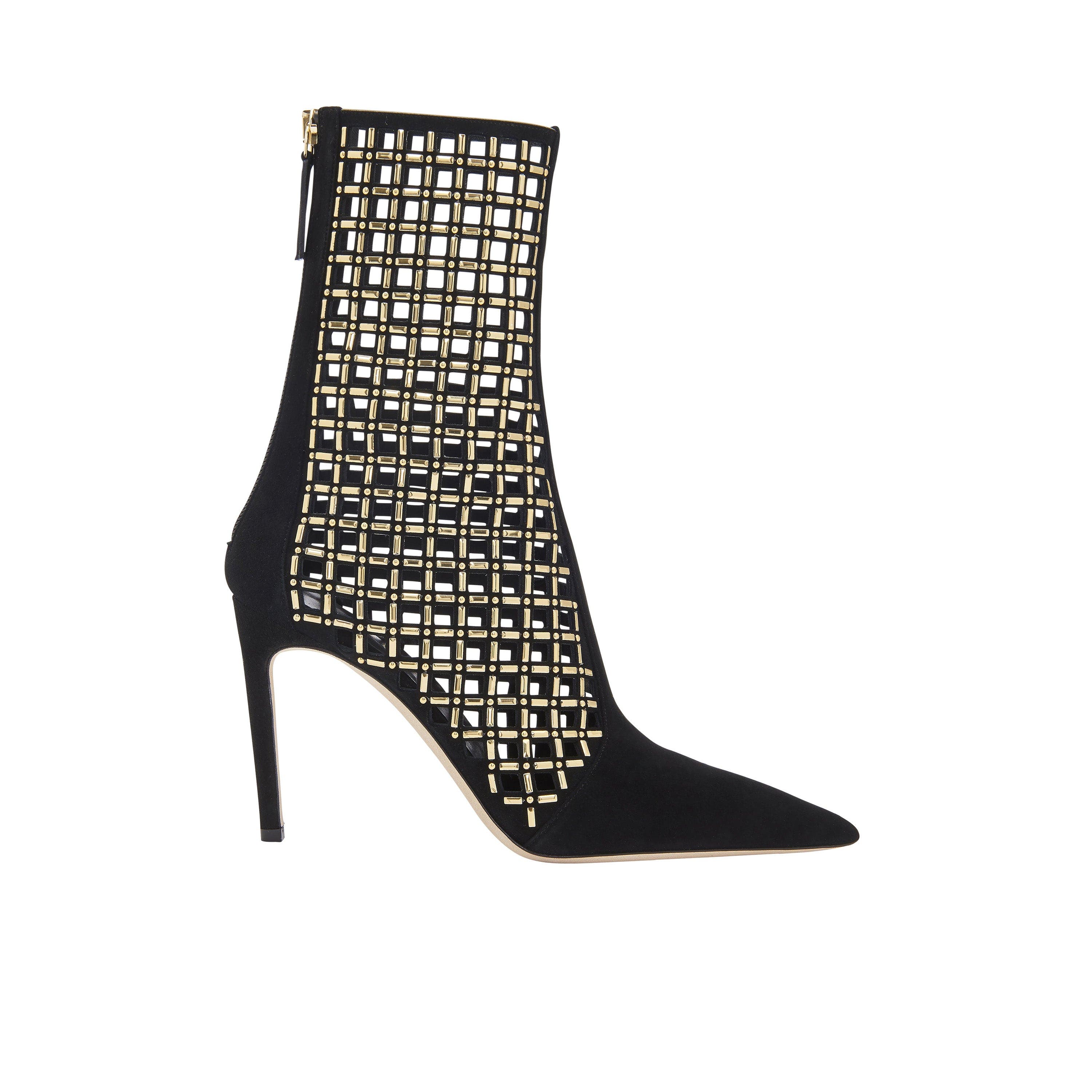 Elora Black High-Heel Ankle Boot, Main, color, Black