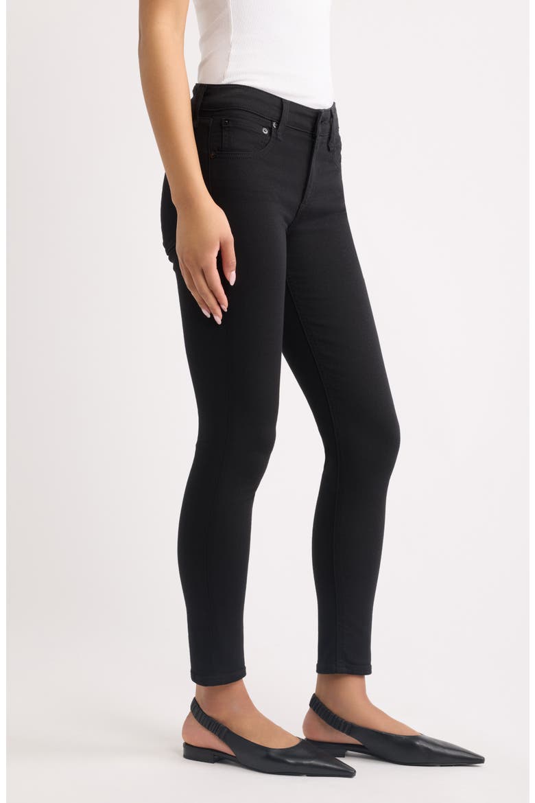 Cate Ankle Skinny Jeans, Alternate, color, BLACK