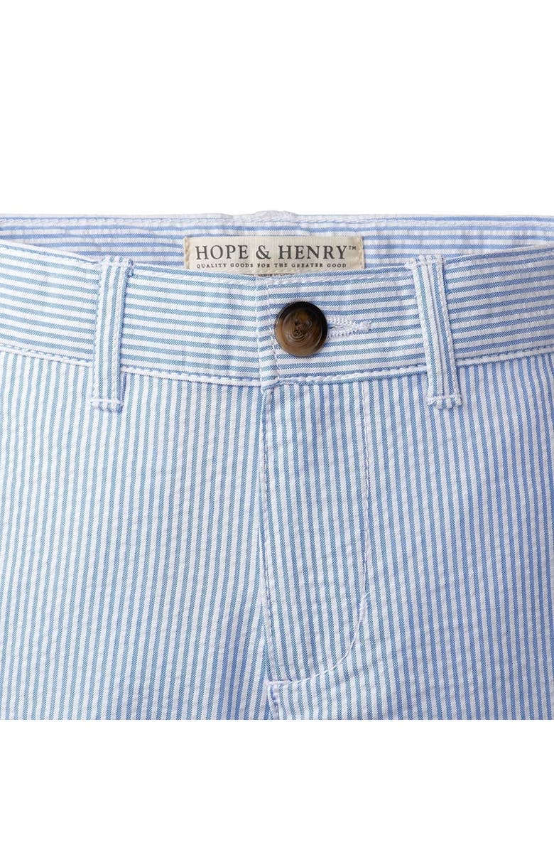 Hope & Henry Boys' Organic Cotton Seersucker Suit Pant, Infant, Alternate, color, Blue Seersucker