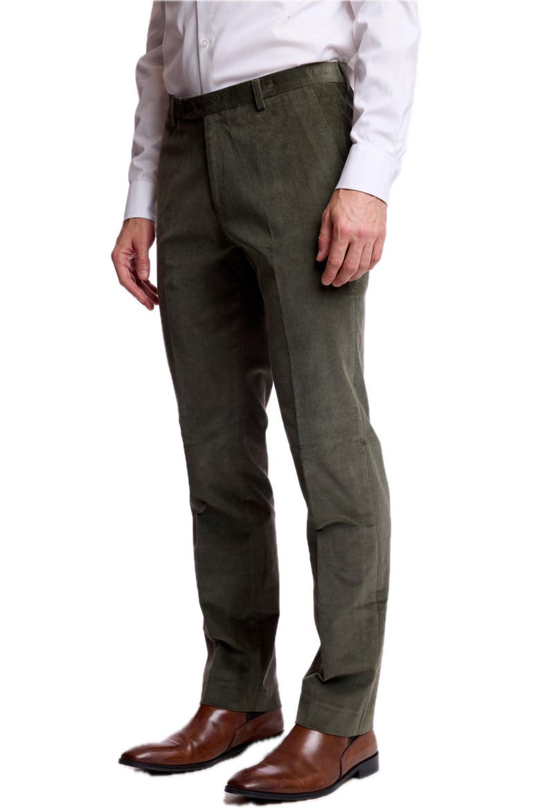 Downing Slim Fit Stretch Cotton Pants, Alternate, color, DARK SAGE
